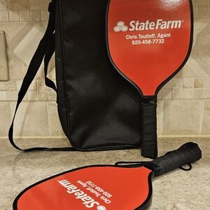 Pickleball Paddle Set of 2 Wooden Beginner Storage Bag